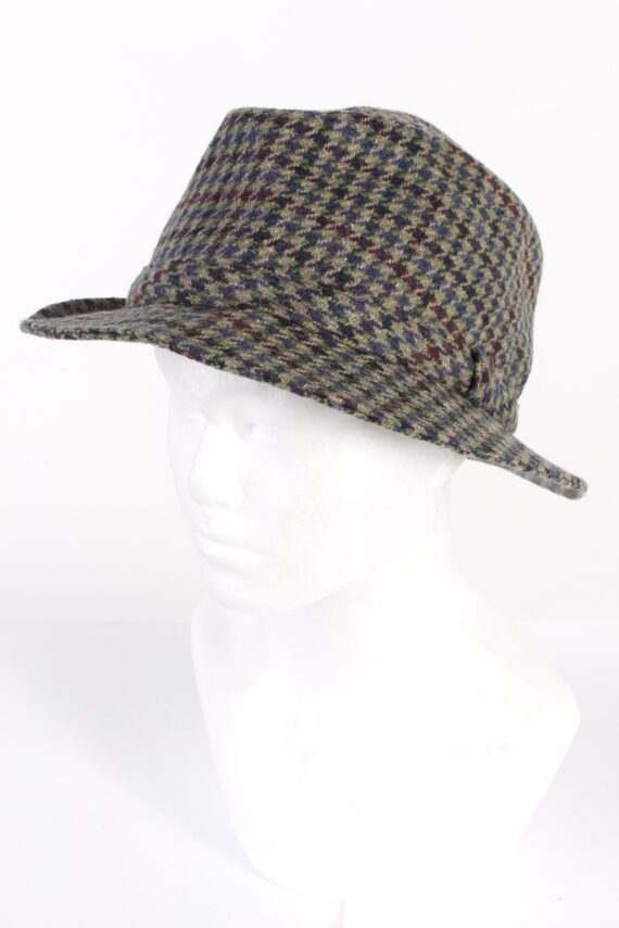 Vintage Huckel 1980s Fashion Trilby Hat Multi HAT643-0