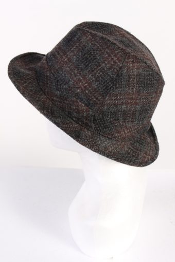 Vintage Chic 1980s Fashion Trilby Hat Multi HAT681-120158