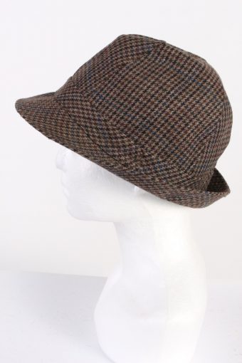 Vintage Chic 1980s Fashion Trilby Hat Multi HAT682-120154