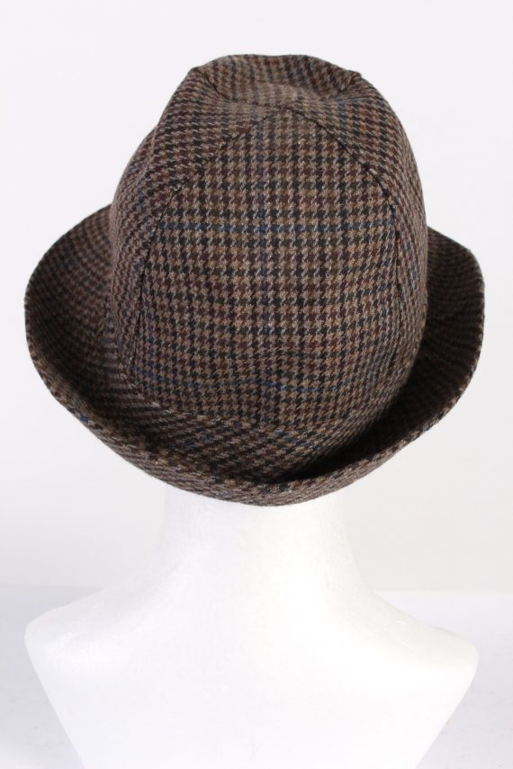 Vintage Chic 1980s Fashion Trilby Hat Multi HAT682-120155
