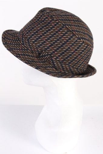 Vintage 1980s Fashion Felt Trilby Hat Multi HAT689-120127