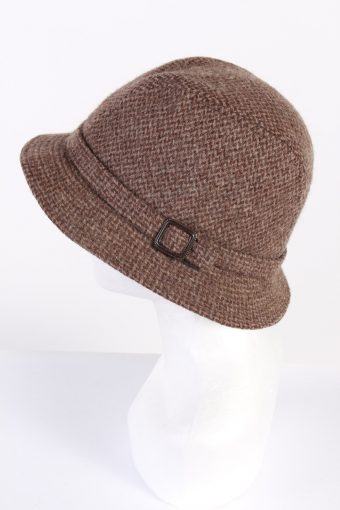 Vintage CTH 1990s Fashion Winter Hat Brown HAT691-120258