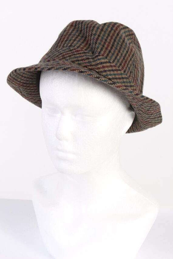 Vintage Super 1980s Fashion Trilby Hat Multi HAT700-0