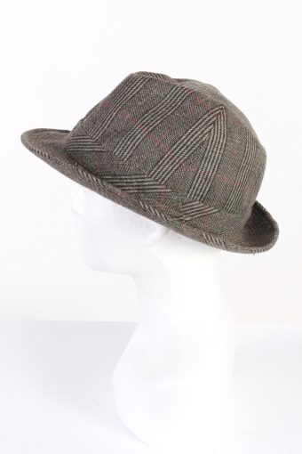 Vintage Arioso 1980s Fashion Trilby Hat Grey HAT737-120437