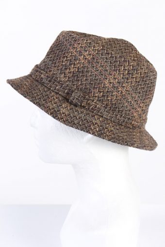 Vintage 1980s Fashion Felt Trilby Hat Multi HAT773-120529