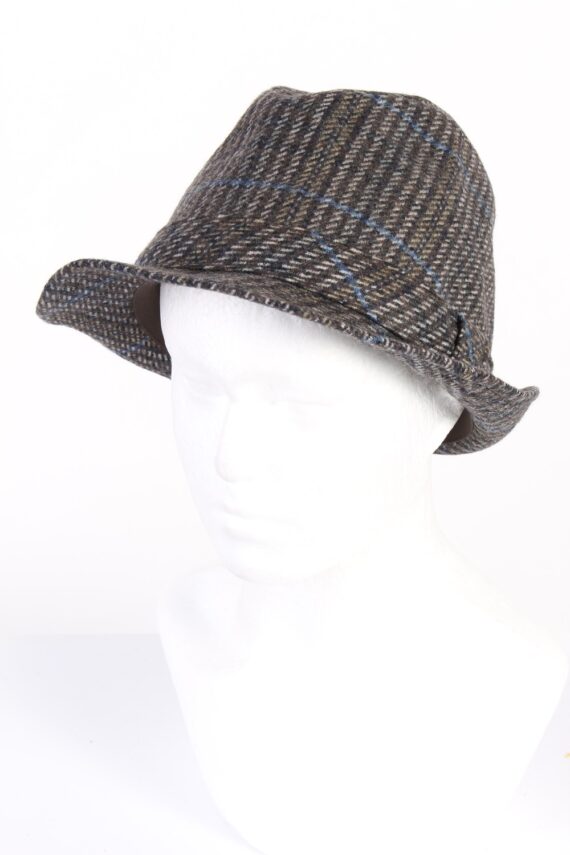 Vintage 1980s Fashion Lined Trilby Hat Multi HAT800-0