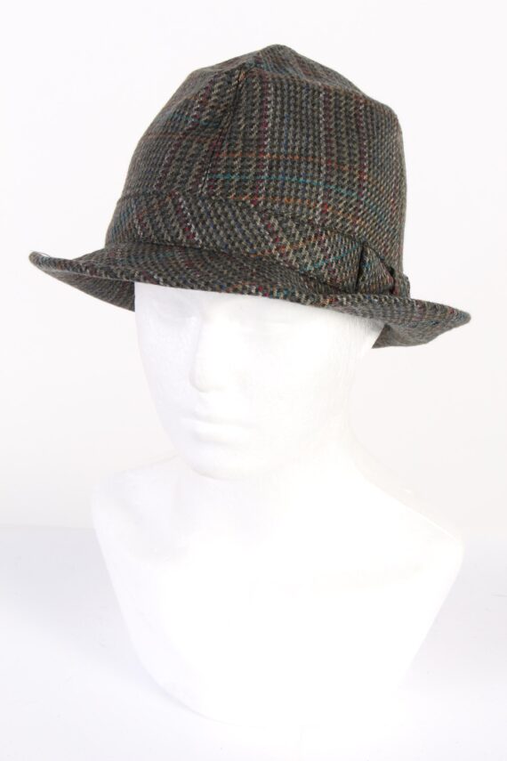 Vintage Stanton 1980s Fashion Trilby Hat Multi HAT809-0
