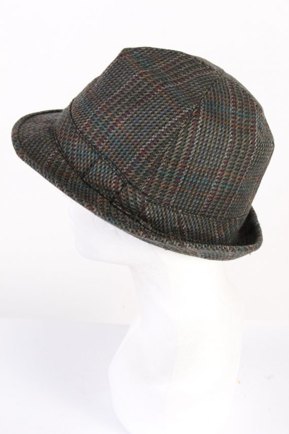 Vintage Stanton 1980s Fashion Trilby Hat Multi HAT809-120728