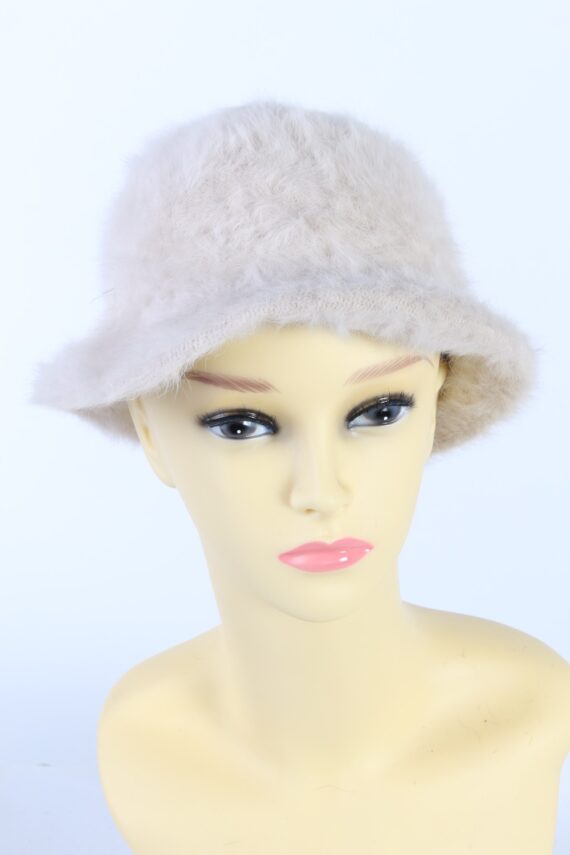 Vintage 1990s Fashion Brimmed Winter Hat Light Pink HAT866-0