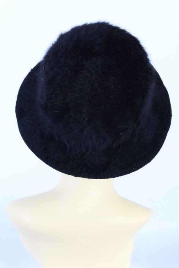 Vintage 1990s Fashion Brimmed Winter Hat Black HAT873-121388