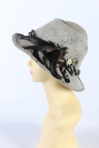 Vintage Faustmann 1970s Fashion Trilby Hat Multi HAT900-121503