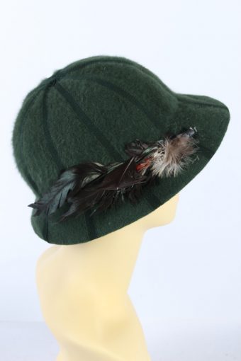 Vintage Mayser Milz 1990s Fashion Brimmed Hat Green HAT911-121466