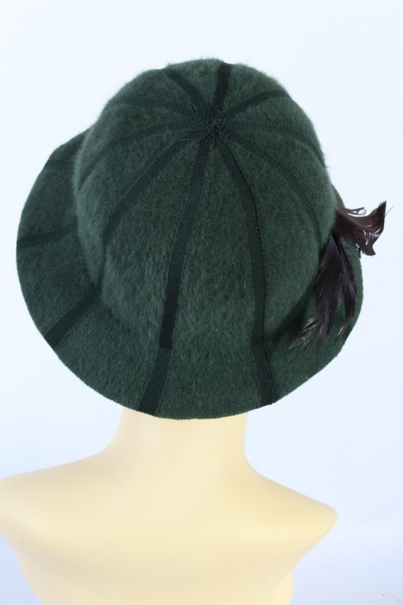 Vintage Mayser Milz 1990s Fashion Brimmed Hat Green HAT911-121467