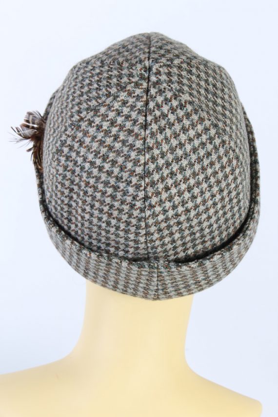 Vintage Tissus Dormeuil Paris 1980s Fashion Brimmed Hat Multi HAT916-121450
