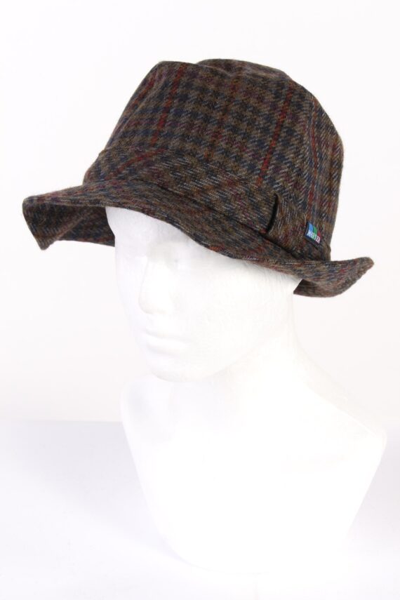 Vintage Mayser 1980s Fashion Lined Trilby Hat Multi HAT950-0