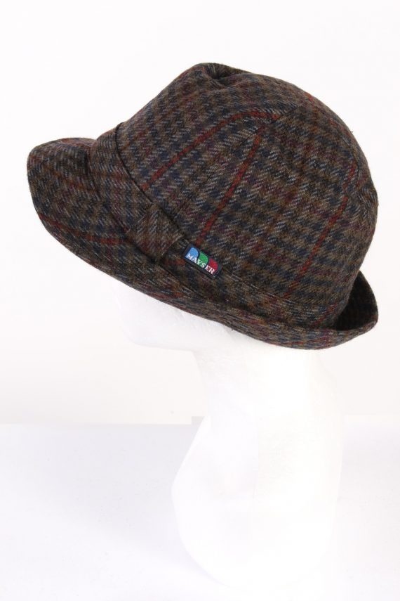 Vintage Mayser 1980s Fashion Lined Trilby Hat Multi HAT950-121651