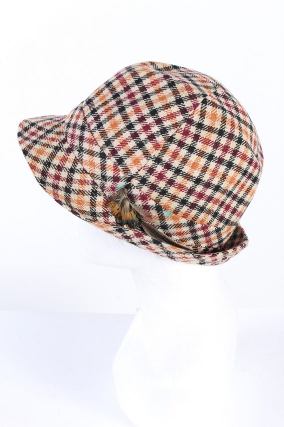 Vintage 1980s Fashion Lined Trilby Hat Multi HAT952-121644