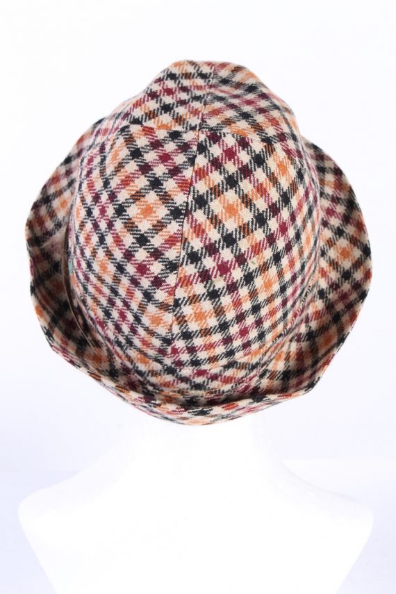 Vintage 1980s Fashion Lined Trilby Hat Multi HAT952-121645