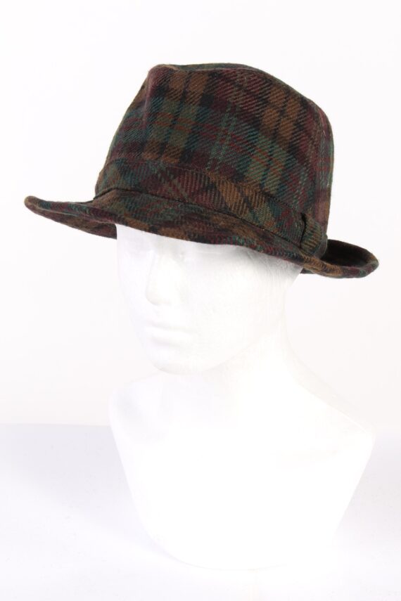 Vintage Faustmann 1980s Fashion Lined Trilby Hat Multi HAT953-0