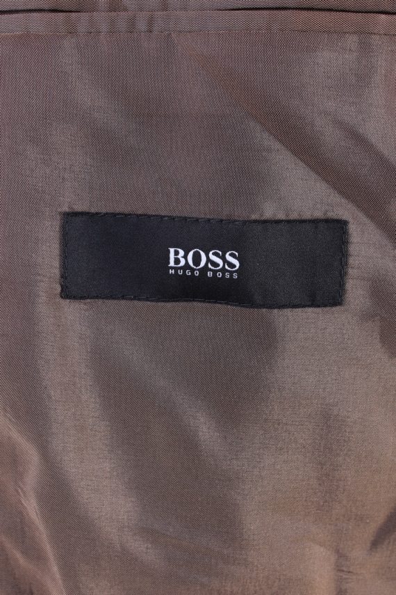 Vintage Hugo Boss Classic Blazer Jacket Chest 44" Dark Brown HT2682-121584