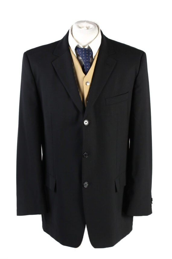 Vintage Hugo Boss Classic Blazer Jacket Chest 44" Black HT2683-0