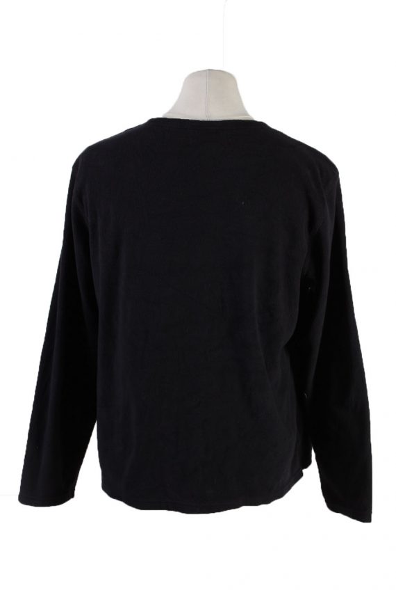 Vintage Fleece Sweatshirt Black -SW2420-119414