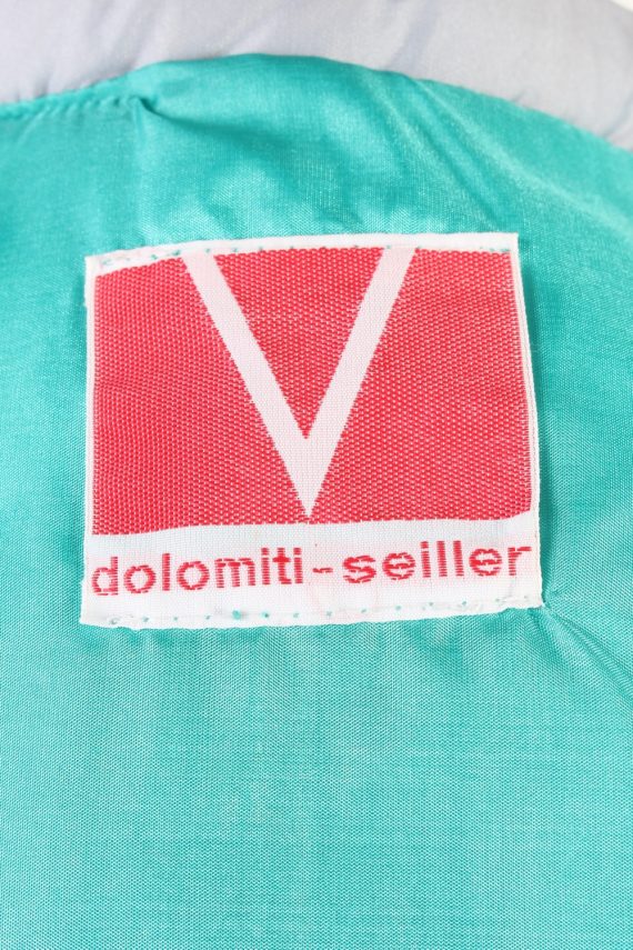 Vintage Dolomiti Seiller Puffer Gilet Waistcoat 42 White