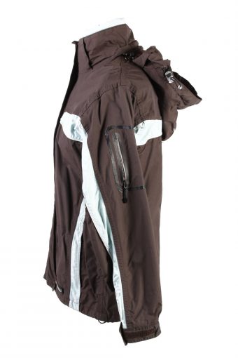 Vintage Misty Mountain Windbreaker Womens Jacket Coat S Brown -C1846-123720