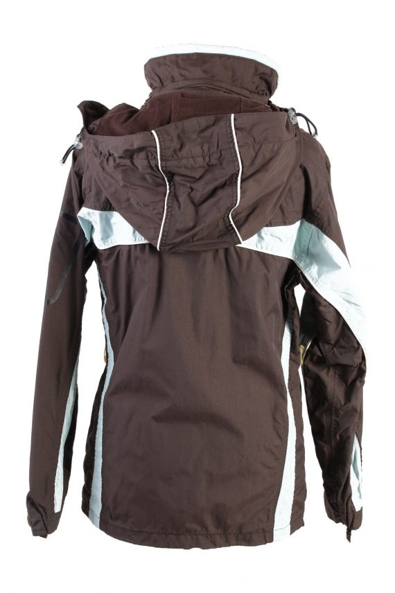 Vintage Misty Mountain Windbreaker Womens Jacket Coat S Brown