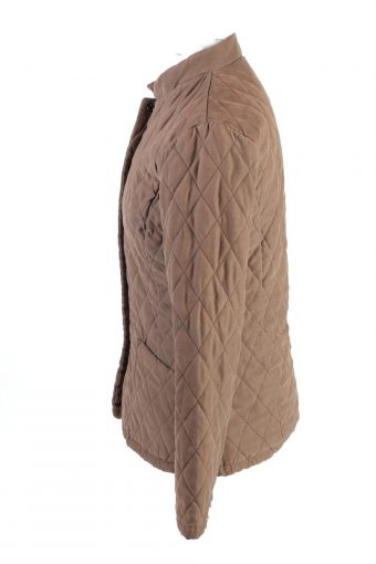 Vintage Barbour Quilted Womens Coat Jacket 10 Brown -C1868-123804