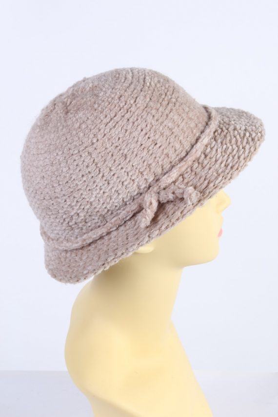 Vintage CA Fashion Womens Winter Knit Trilby Hat