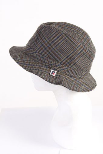 Vintage 1990s Fashion Mens Lined Trilby Hat Multi HAT1054-122906