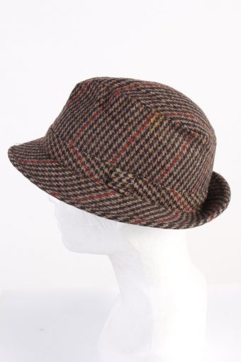Vintage Sport and Casual 1970s Fashion Mens Lined Trilby Hat Multi HAT1080-123010