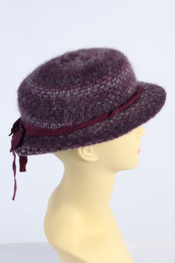 Vintage Fashion Womens Knit Lined Trilby Hat