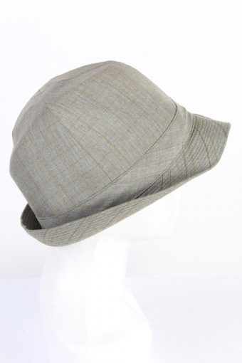 Vintage 1980s Fashion Mens Trilby Hat Grey HAT1161-123914