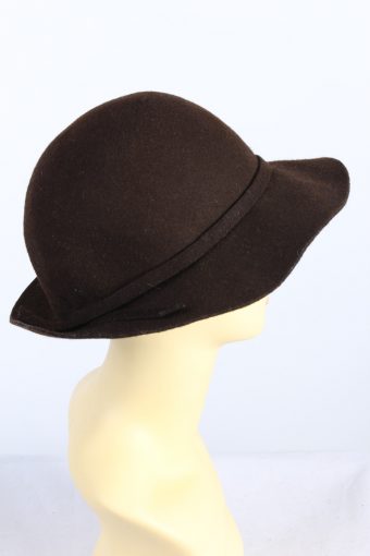 Vintage Mayser 1980s Fashion Womens Trilby Hat Brown HAT1182-124321