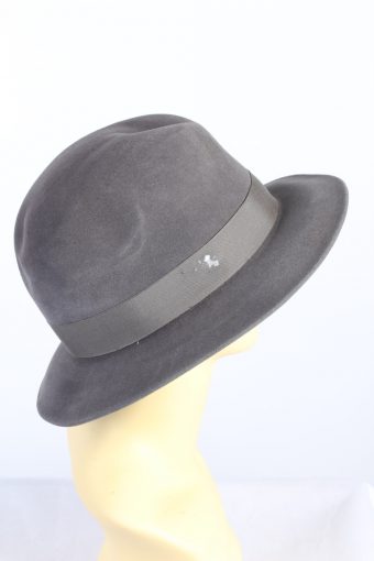 Vintage Walker 1980s Fashion Womens Trilby Hat Grey HAT1187-124341