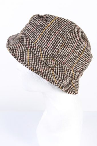 Vintage Form Treu 1980s Fashion Lined Winter Hat Multi HAT975-122079