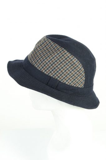 Vintage 1980s Fashion Mens Trilby Lined Hat Multi HAT1214-124638