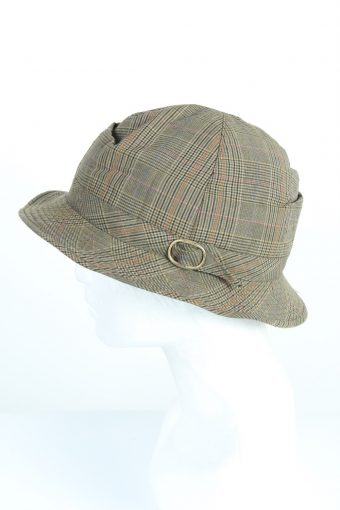 Vintage Sport&Casual 1970s Fashion Mens Short Brim Lined Hat Multi HAT1223-124674