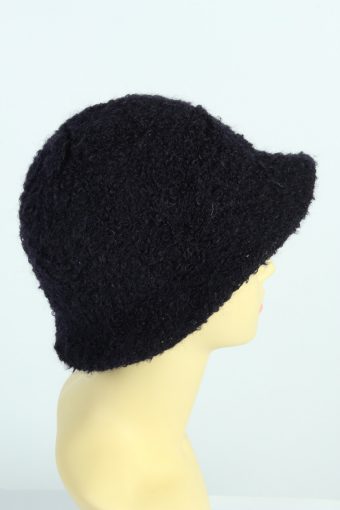 Vintage Mayser 1980s Fashion Womens Trilby Short Brim Hat Navy HAT1244-125119