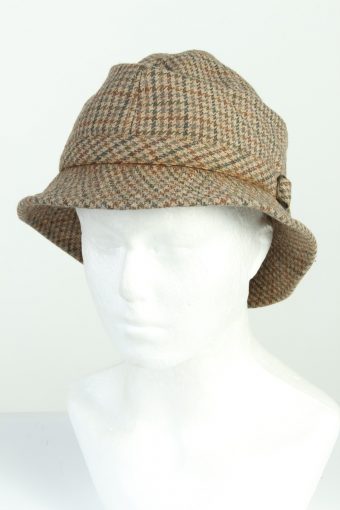 Vintage Fashion Mens Brim Lined Hat