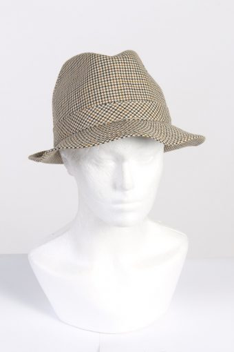 Vintage Sport Fashion Mens Trilby Lined Hat