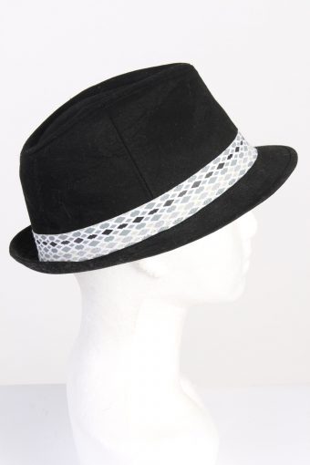 Vintage 1990s Fashion Mens Trilby Hat Black HAT1323-126175