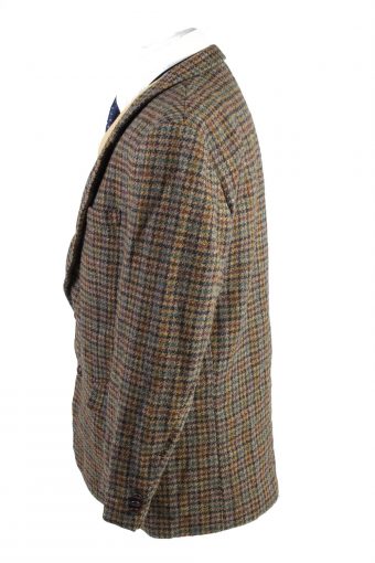 Harris Tweed Blazer Jacket Herren Moden Classic Windowpane XXL