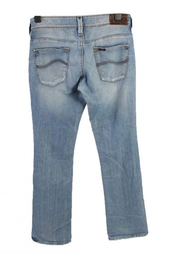 Vintage Lee Mid Waist Womens Denim Jeans W30 L34.5 Ice Blue J4546-126386