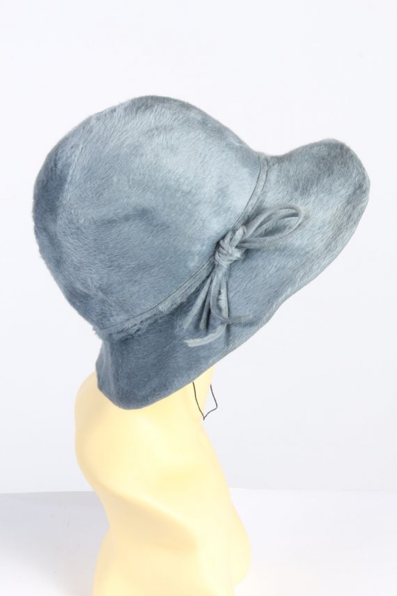 Vintage Fashion Womens Trilby Ribbon Hat Turquoise