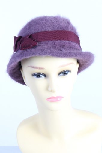 Vintage K Collection Fashion Womens Brim Furry Hat