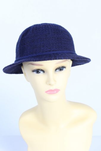 Vintage Fashion Womens Brim Knitted Pattern Hat