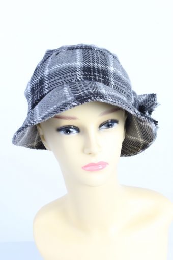 Vintage Ernstings Family Fashion Womens Brim Soft Lined Hat With Ribbon